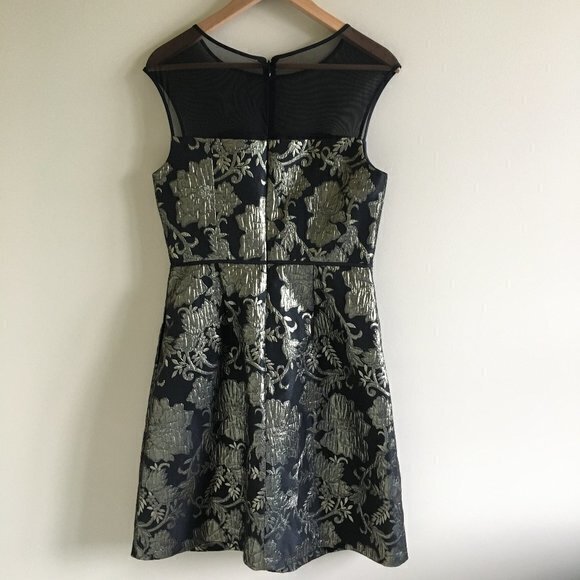 Adrianna papell metallic lace combo sheath dress - Picture 4 of 7